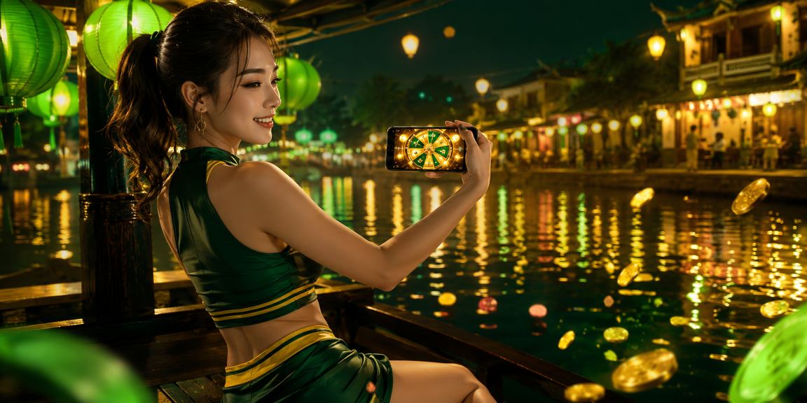 Không gian Hà Nội với đèn lồng minh họa bảo mật dữ liệu giải trí trực tuyến